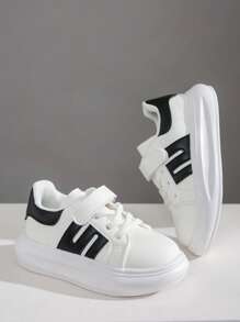 1 Pair New Kids Boys Girls Low-Top Sneakers, Children Casual Shoes, Soft Sole Running Shoes, Skateboard Shoes, Toddler First Walking Shoes - Details Determine Quality, Focus On Children's Growth And Future - Black - View 6