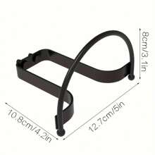 Último set de 4 soportes de sombrero de hierro negro montados en la pared, ganchos para sombreros vaqueros para almacenamiento y exhibición en armario, dormitorio, sala de estar, organización y decoración del hogar, ideal para decoraciones de Halloween y Navidad - Negro - Ver 4