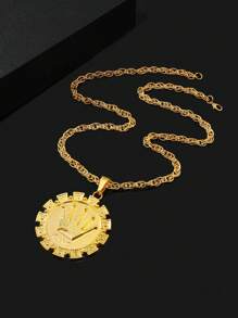 1 件朋克风格夸张设计奢华美元符号吊坠，派对和日常佩戴的必备配饰