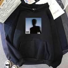 Case Study Daniel Caesar Hoodies Casual Hooded Pullovers Long Sleeve Sweatshirts Graphic Hoodie Winter Classic Simple - 黑色 - 查看 1