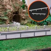 Barandillas, cercas, barandas a escala para maqueta de tren de escala HO N - Plástico ABS apilable, perfecto para aficionados a la creación de modelos, 3 piezas/lote - Como foto - Ver 3