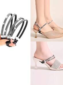 Heel Grips No-Slip Anti-Slip Straps Adjustable Shoe Laces Elastic Bands For Women High Heels And Sandals - Multicolor - View 14