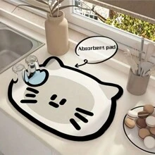 1pc Kitchen Drying Mat, Tabletop Dish Drying Pad, Heat Resistant Cup Coaster - Multicolor - View 3