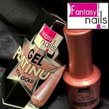 Gel Platinum Rose Gold Fantasy Nails, 15ml Gel Semipermanente de 3 Pasos - Rosa - Ver 1