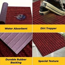 1pc Bedroom Living Room Balcony Hallway Stair Carpet Home Rug, Kitchen Non-Slip Mat, Bathroom Absorbent Rug, Office & Commercial Entrance Doormat