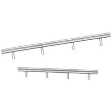 Barandillas, cercas, barandas a escala para maqueta de tren de escala HO N - Plástico ABS apilable, perfecto para aficionados a la creación de modelos, 3 piezas/lote - Como foto - Ver 8