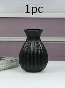 1 pieza Jarrón decorativo para interior y exterior, jarrón de flores de unicolor de plástico, macetero adecuado para flores frescas o secas, arreglo floral creativo para flores artificiales, irrompible, adecuado para jardín exterior, decoración del hogar, arreglo floral de tulipanes, flexible, excelente para jardín, sala de estar, cocina y balcón, bodas, fiestas, días festivos, regalo del Día de la Madre, decoración del hogar, jarrón, decoración central, decoración de mesa, decoración de ramas, regalo navideño