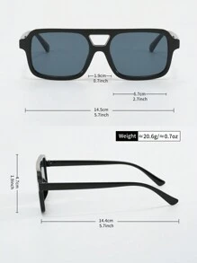 3 件装男女通用全框海滩时尚眼镜，波西米亚风格，适合日常装扮装饰 - 彩色 - 查看 5