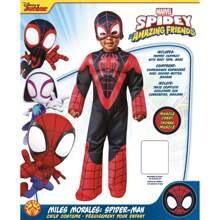 KIWI Miles Morales Saf Preschool Costume - Officially Licensed  Character Costume - Authentic Design Superhero Costume - Miles Morales Saf Preschool Costume - Perfect For Parties And Carnival - Easy To Put On And Take Off Comfortable And Light Fabric - Multicolor - View 5