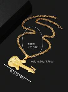 1 件朋克风格夸张设计奢华美元符号吊坠，派对和日常佩戴的必备配饰