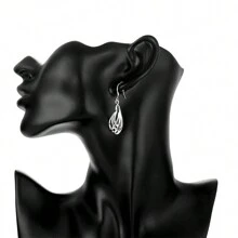 925 Sterling Silver Plated Multilayer Torsion Earrings For Women Charm Wedding Party Fashion Jewelry