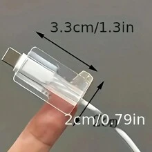 3 piezas de fundas protectoras de TPU para cables, cargador de 20W, anti-deshilachado, con decoración en forma de corazón y lazo, compatible con iPhone 16/15/14/13/12/11, accesorios para teléfono - color - Ver 3