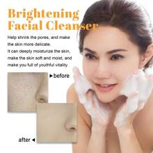 Limpiador facial de cúrcuma Hoygi, limpieza profunda de la piel facial, desvanece marcas de acné, hidratante, blanqueador, belleza de la piel - 1 - Ver 3