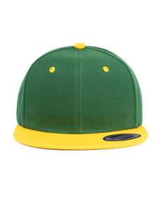 1件裝 男士可調節雙色純色棒球帽 Snapback 棒球賽事款 籃球帽 秋季運動風 美式精神 90年代穿搭 - 純色 - 查看 7