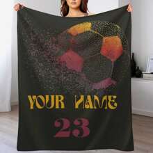 定制毯子文字毯子为妈妈爸爸夫妇女朋友男朋友妻子丈夫定制柔软舒适轻便的成人毯子，毛绒法兰绒毯子适用于沙发床装饰