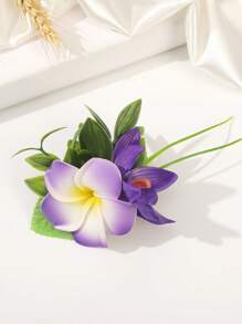 1 件人造花蛋发夹，适合旅行、度假、拍照装 - 彩色 - 查看 8