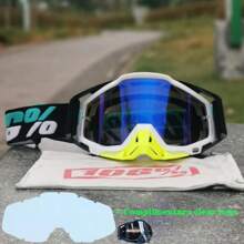 Motocross Goggles Glasses Cycling Glasses Man Glasses Motorcycle Goggles Motocross Racing Goggles Motorcycle Glasses - trắng - Xem 2