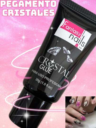 Cristal Glue Pegamento para Cristales de Uñas decoraciones de secado en lámpara UV LED FANTASY NAILS