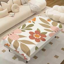 1 Piece Rectangle Waterproof Table Cloth With Four-Leaf Clover Print, Wipe-Clean Reusable Tablecloth Suitable For Outdoor Tables, Picnics, Camping, Dining Tables, Coffee Tables, Desks And Vanity - Ideal For Parties And Holidays