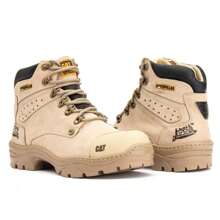 Bota Coturno Masculino Em Couro Legítimo Alta Qualidade Caterpillar Adventure bota branca