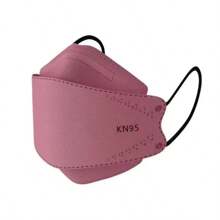 30 chiếc khẩu trang KN95 bảo vệ người lớn 4 lớp chất lượng cao mới, bao bì riêng lẻ 3D dùng một lần, tiện lợi cho du lịch ngoài trời - Nhiều màu - Xem 4