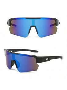 1 Pair Of Youth Outdoor Bicycle Windproof Glasses, Boys And Girls Cycling Fashion Decorative Glasses, Outdoor Sports Decorative Ordinary Glasses (With Glasses Case)