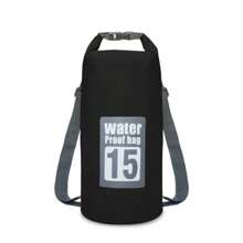 5L/10L/15L/20L/30L Outdoor Sport PVC Waterproof Storage Dry Bag For Canoe Kayak Rafting  Swimming Travel Kit Sack Backpack - Black 15L - View 1