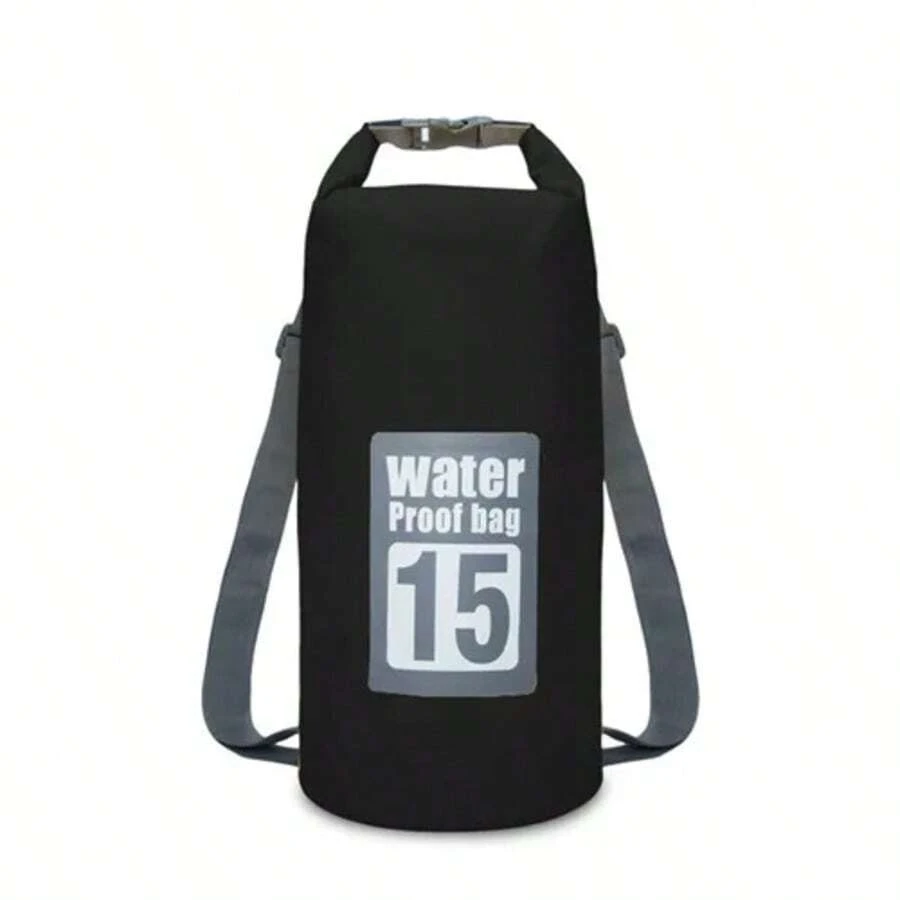 5L/10L/15L/20L/30L Outdoor Sport PVC Waterproof Storage Dry Bag For Canoe Kayak Rafting  Swimming Travel Kit Sack Backpack - Black 15L - View 1