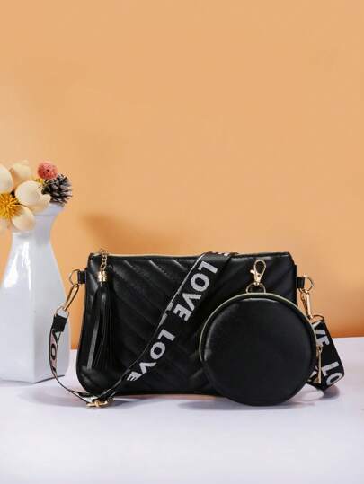 Bolso de hombro para mujer, diseño de nicho de lujo, moda de caliente con decoración de cisne doble de metal, bordado de lunares, bolso cruzado minimalista retro para damas