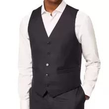 Slim Formal Vest High Standard Luxury Cut - Immediate Shipping - Grey - View 1