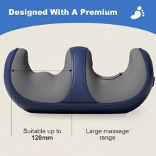 2024 3D Shiatsu masażer stóp do krążenia i relaksu, bezprzewodowa maszyna do masażu stóp typu C z głębokim ugniataniem i ciepłem, masażer łydek, idealny prezent dla mamy i taty, niebieski