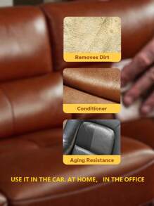 Leather Cleaner - For Furniture, Bags, Sofas, Car Seats. It Can Restore The Original Color And Texture Of Leather, Making Leather Products Look Like New, While Enhancing The Appearance Of Leather.