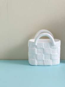 1pc Personalized Creative Handbag Planter, Resin Planter For Bedroom, Study Room, Window Display, TV Cabinet Decor, Home Decor, Resin Crafts, Desktop Decoration, Planter (Excluding Decorations)