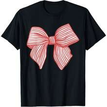 Coquette Red Bow T-Shirt - màu đen - Xem 1