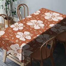 1 Piece Rectangle Waterproof Table Cloth With Four-Leaf Clover Print, Wipe-Clean Reusable Tablecloth Suitable For Outdoor Tables, Picnics, Camping, Dining Tables, Coffee Tables, Desks And Vanity - Ideal For Parties And Holidays