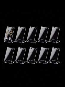 1/2/3/6 Pcs Clear Jewelry Display Stand Holder For Earrings And Studs Back To School
