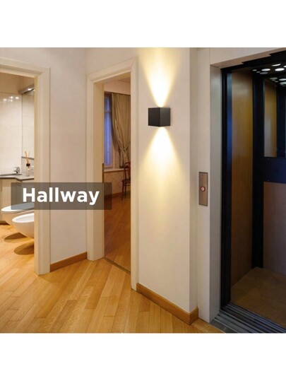 CANMEIJIA Rectangular Wand Lamp Fixture, Home 3D Light, Indoor/Outdoor, Aluminum/Plastic, Waterproof IP65 Outdoor/IP33 Indoor, Balcony/Stairs/Street/Indoor/Garden/Living Room/Bathroom/Kitchen/Bedroom/Corridor/Hallway, Select Material Based On Needs view 11