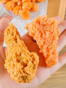 Llavero de accesorio con dije de bolas de pollo frito para bolsos, monedero, fiesta, Navidad, Día de San Valentín - un regalo ideal para adolescentes y estiloso