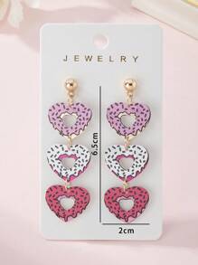 1 par de pendientes de joyería con diseño de donut colorido y dulce de acrílico, regalo lindo para mujeres, ideal para playa y vacaciones de verano