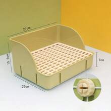 Rabbit Litter Box Pee Pan Tray Pet Toilet Corner Toilet Box Litter Pan Bunny Trainer Small Animals Chinchillas Rats