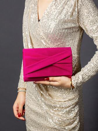 优雅时尚蝴蝶结天鹅绒晚宴手拿包，派对和婚礼手提包，适合女孩、女士、大学生、新秀和白领人士，适合派对、舞会、婚礼晚宴包、晚宴包，适合派对女孩、女士，适合女性，适合派对、婚礼、舞会、晚宴、宴会，是送给女性的最佳礼物