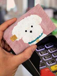 1 件可爱卡通小狗信用卡贴纸，耐用 PVC 保护套，适用于借记卡/信用卡，创意皮肤艺术贴纸装饰，适用于信用卡、银行卡、交通卡，独特的礼品配件，返校，学校用品