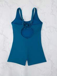 WD VEST Plus Size Swimsuit With Modern Design - Comfort And Style 2025 XX328 - Agua verde azul - Ver 2