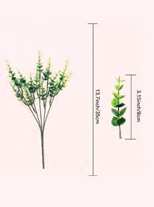 10pcs/Bundle Artificial Christmas Decorative Greenery, UV-Resistant Fake Foliage For Outdoor Home Decor, Premium Quality Lifelike Boston Fern, For Kitchen/Room, Wall Decor Indoor/Outdoor, Spring/Summer Garden, Halloween, Mother's Day, Valentine's Day,Fake Plants - Green - View 6