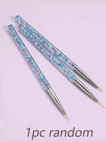 1pc Random/3pcs Nail Stripe Brush Set - DIY 3D Line And Tip Design, UV Gel Pen Professional Nail Tool - Multicolor - View 8