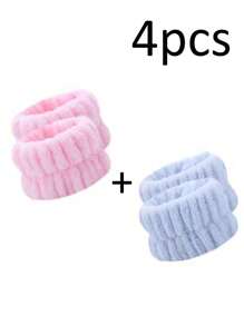 1/4/6pcs Wrist Protection Strap Wash Face Wristband God Water Absorption To Cuffs Sports Wiping Sweat Bracelet Sweat Sleeve Sleeve Cover Wash Anti Wet Sleeve Wrist Protection Water Absorption Band To Prevent Liquid Overflow - Multicolor - View 13