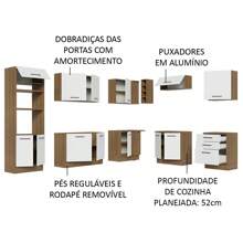 Complete Modular Corner Kitchen Madesa 479cm Agata 01 - Brown and White - View 4