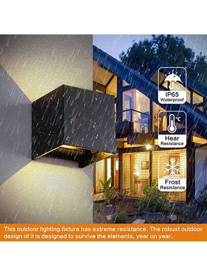 CANMEIJIA Rectangular Wand Lamp Fixture, Home 3D Light, Indoor/Outdoor, Aluminum/Plastic, Waterproof IP65 Outdoor/IP33 Indoor, Balcony/Stairs/Street/Indoor/Garden/Living Room/Bathroom/Kitchen/Bedroom/Corridor/Hallway, Select Material Based On Needs view 3