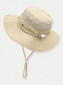 1 件儿童透气网眼太阳帽，夏季户外防紫外线渔夫帽 - 兒童帽 - 查看 12