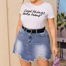 1 件加大码女式腰带松紧腰带裙，适合休闲、工作、学校和假期，尺码 S-3XL，适合夏季、秋季、万圣节返校礼物 - A - 查看 7